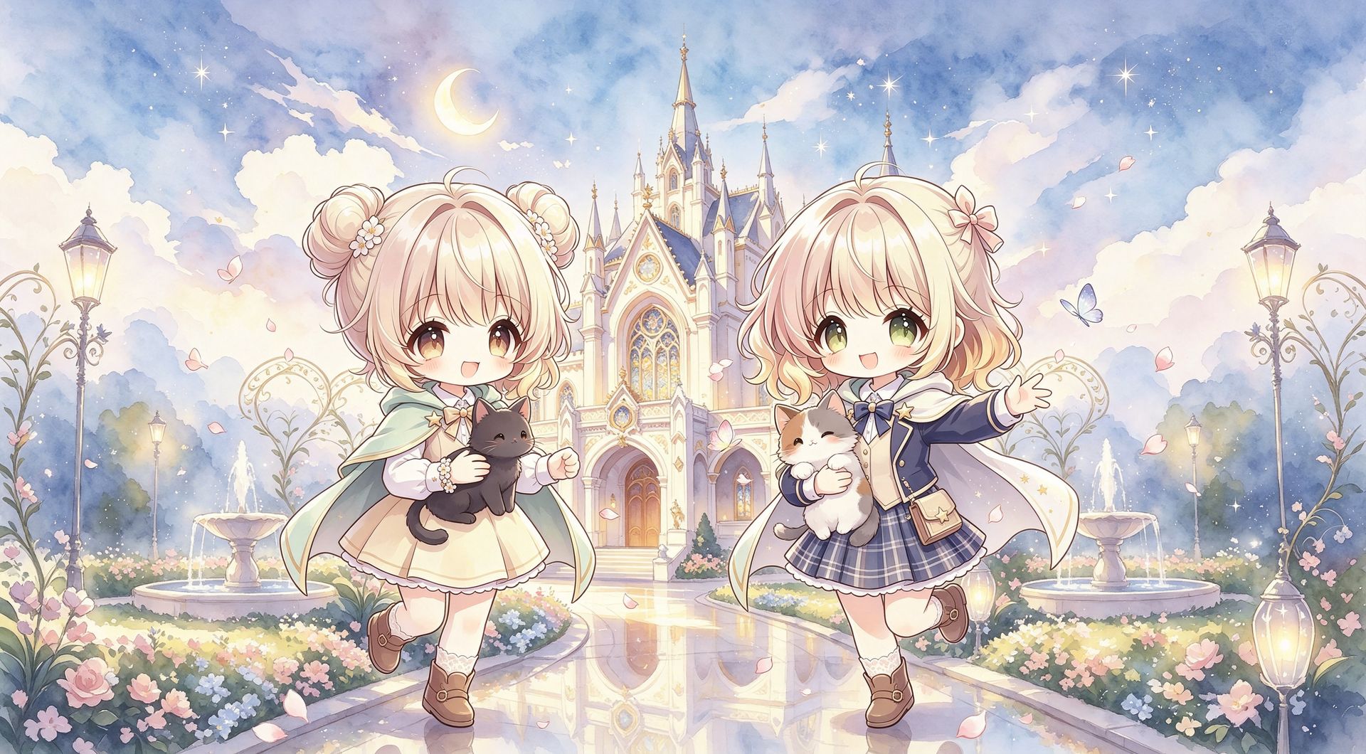 魔法学院城堡 · 梦幻黄昏全景